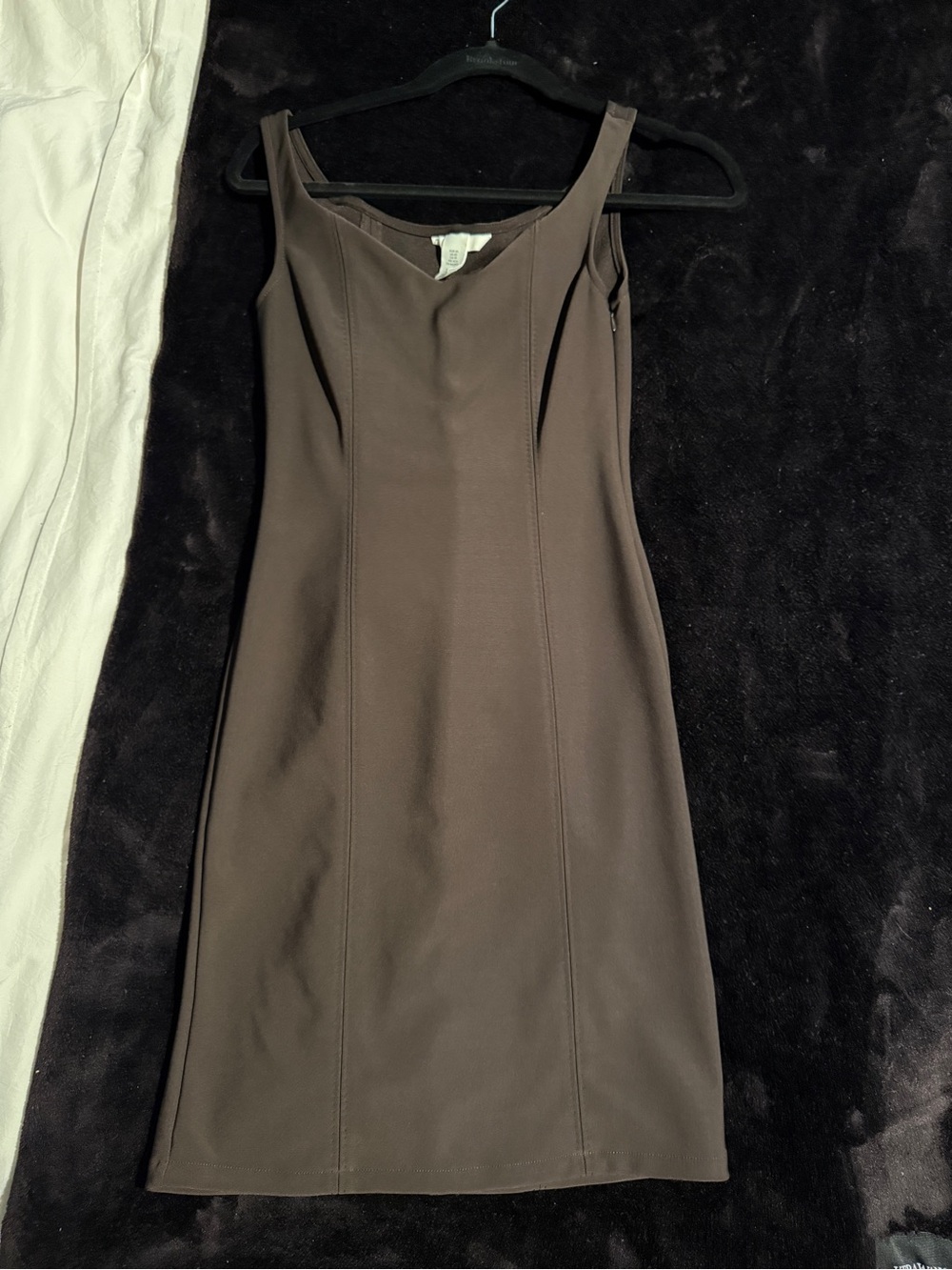 H&M Chocolate Brown Midi Sheath Dress